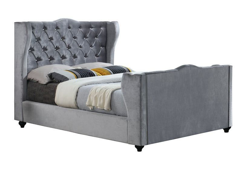 Majestic Chesterfield Upholstered Sleigh Bed Chic Concept 