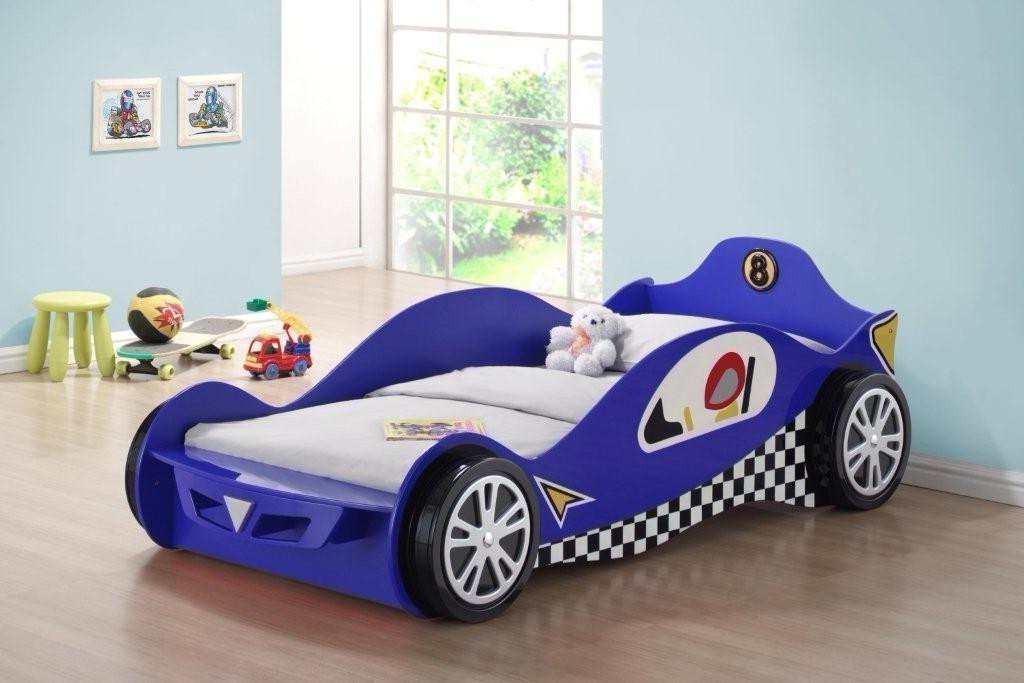 kids single car bed