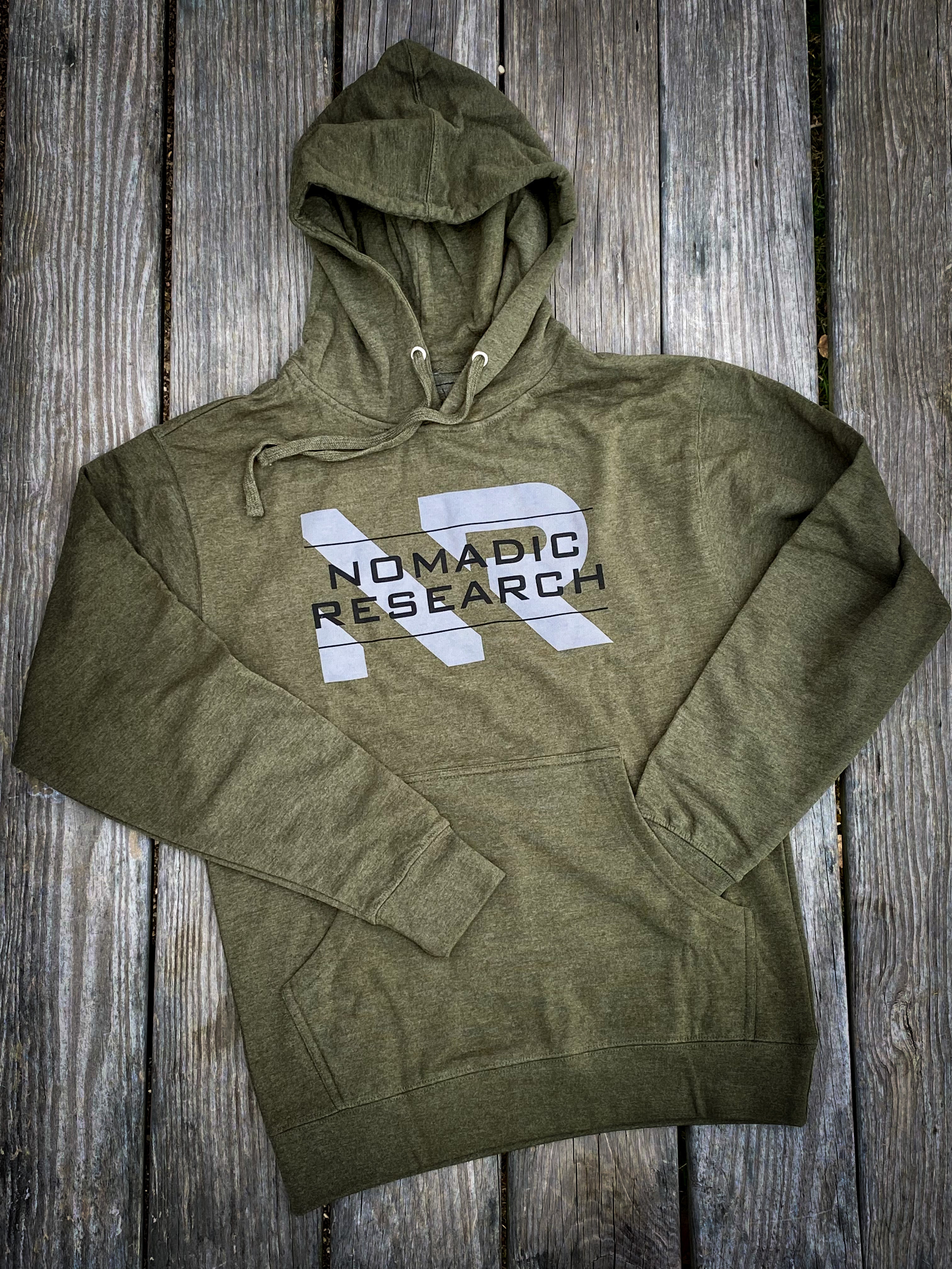 NR Logo Hoodie / Army Heather