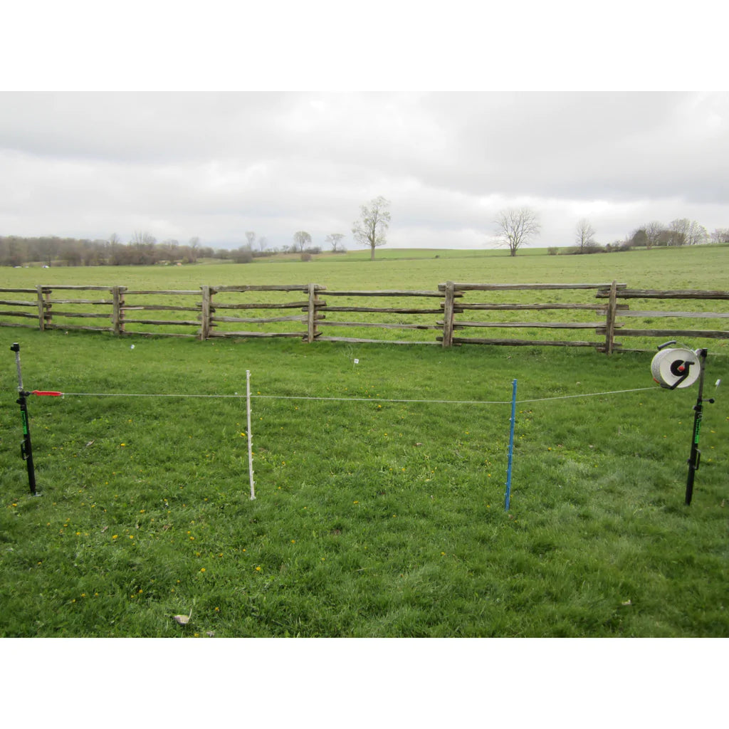 WIND UP GEARED ELECTRIC FENCE REEL FOR WIRE & POLY WIRE / TAPE - STRIP  GRAZING