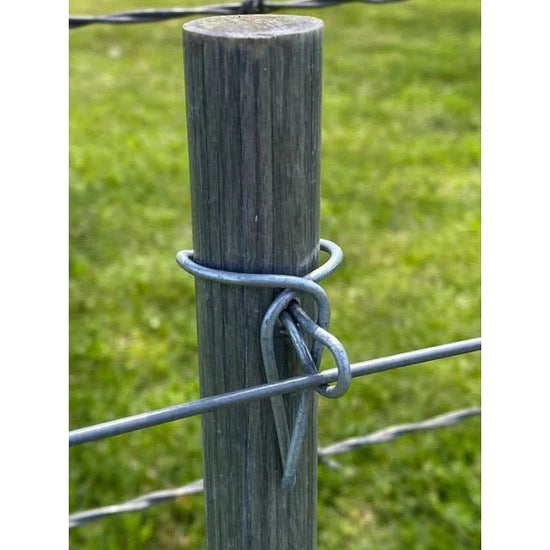 fiberglass fence post in use 