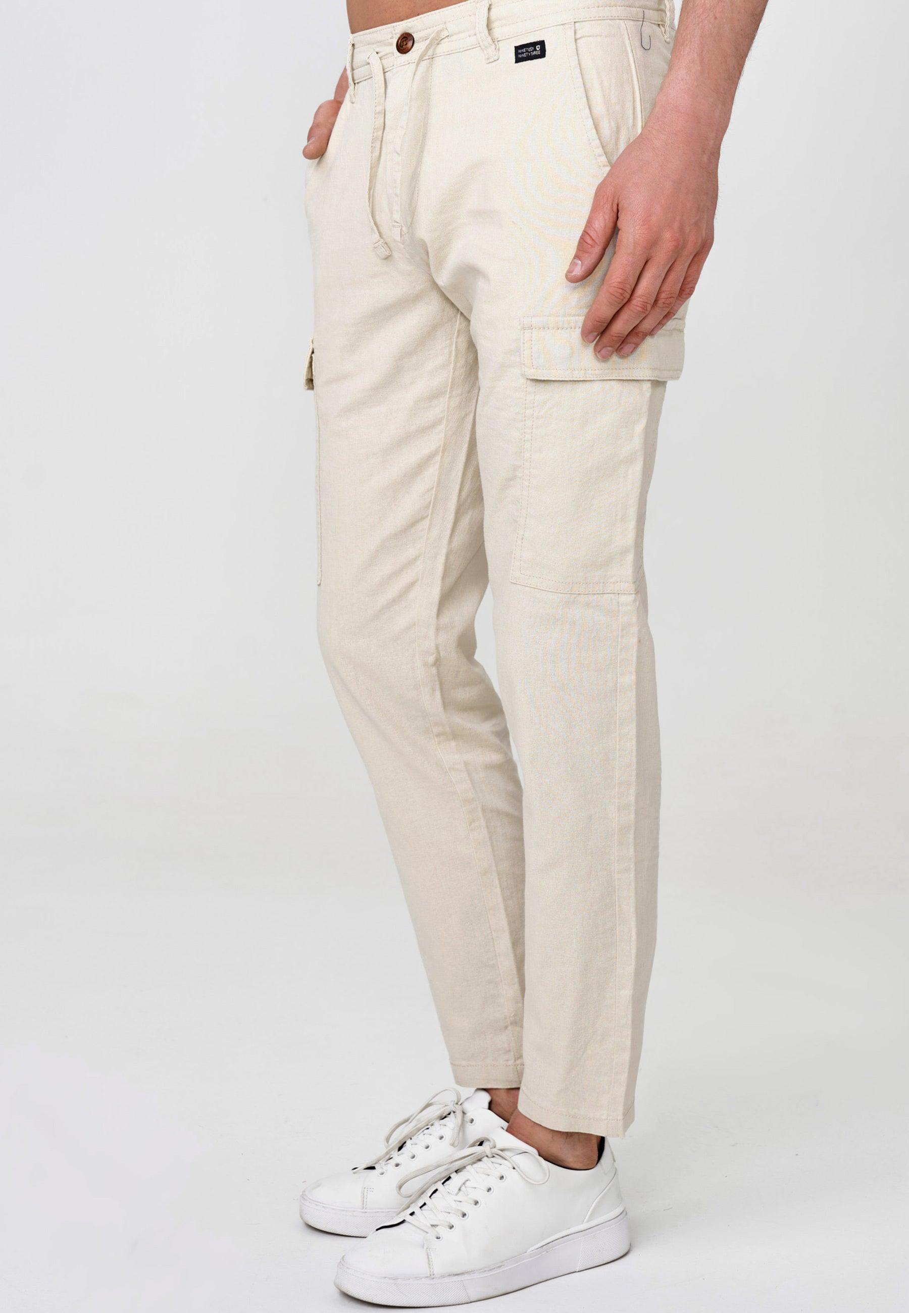 white polo cargo pants