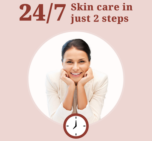 24/4 skin care in just 2 steps