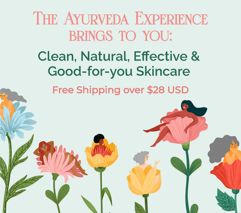 The Ayurveda Experience brand USP & Free shipping over $28 USD