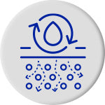 a badge of regulating the flow of moisture within the skin.