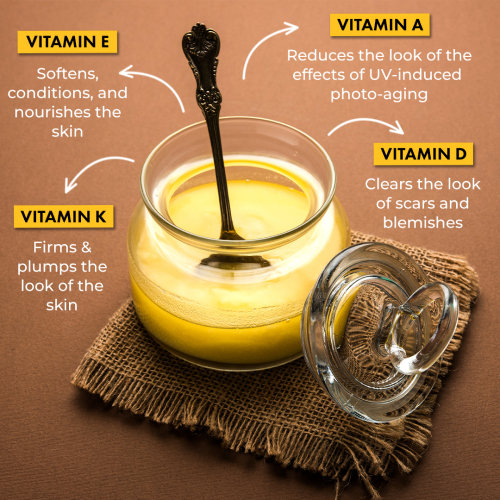 Vitamins and their benefits of the Ghee