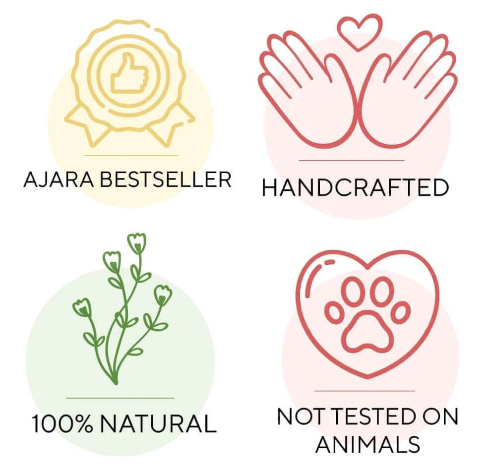 Ajara Bestseller | Handcrafted | 100% Natural | Not tested on Animals |