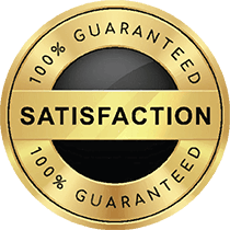 Graphic with 100% Satisfaction guarantee