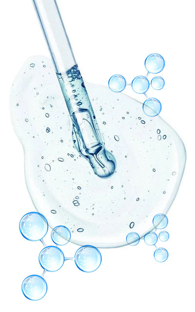 Image of a dropper with hyaluronic acid