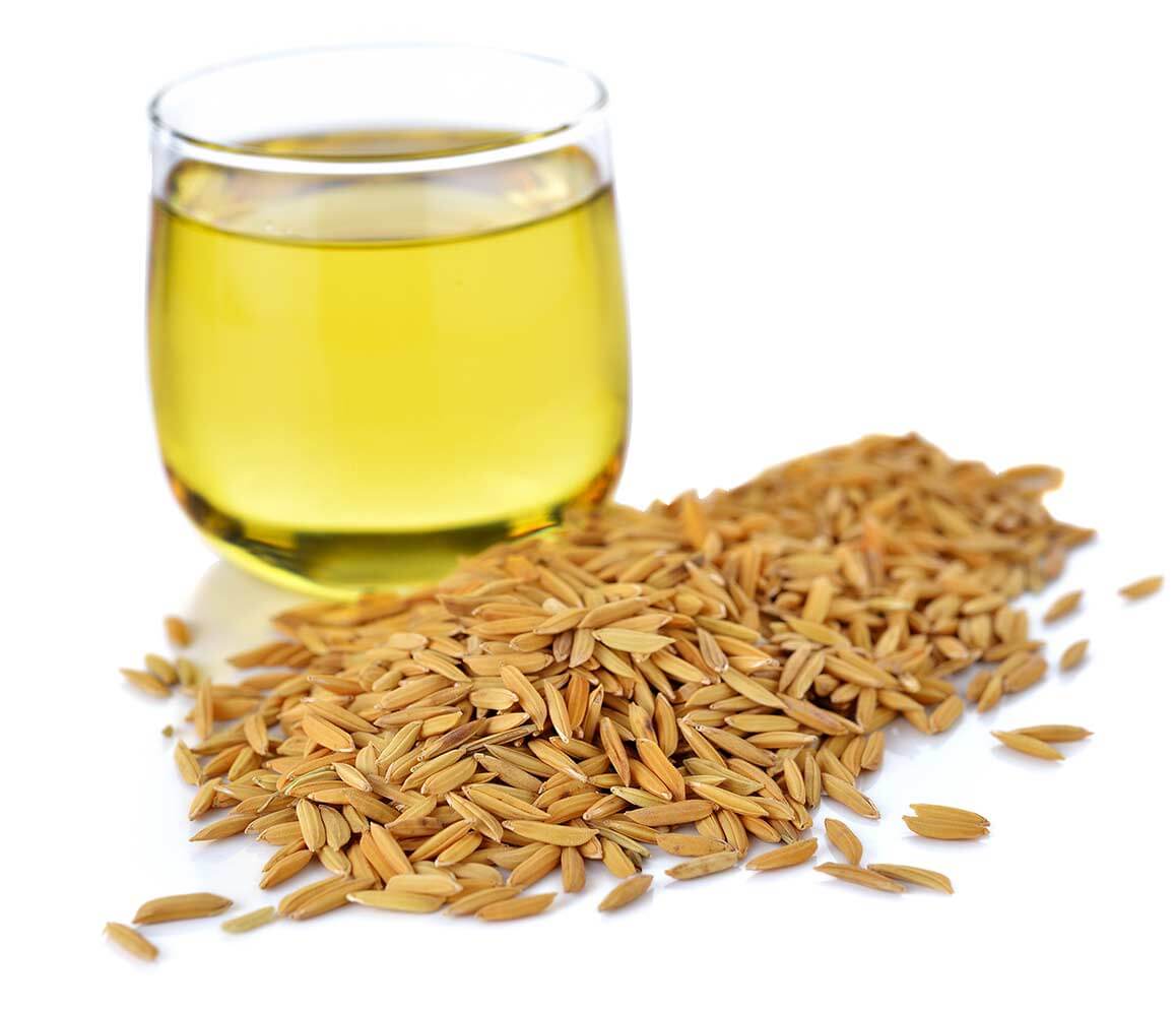 Graphic of rice bran oil