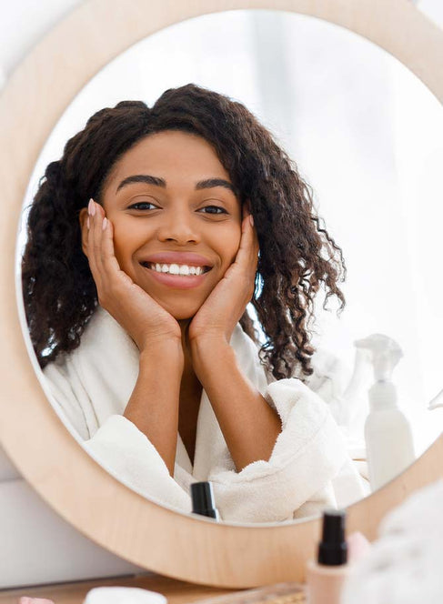 Young woman smiling