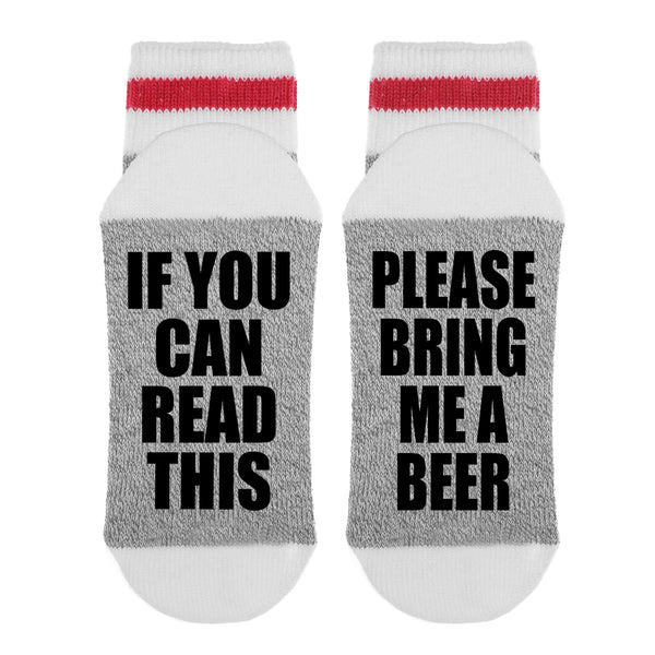 If You Can Read This Please Bring Me Beer Lumberjack Socks – Sock Dirty ...