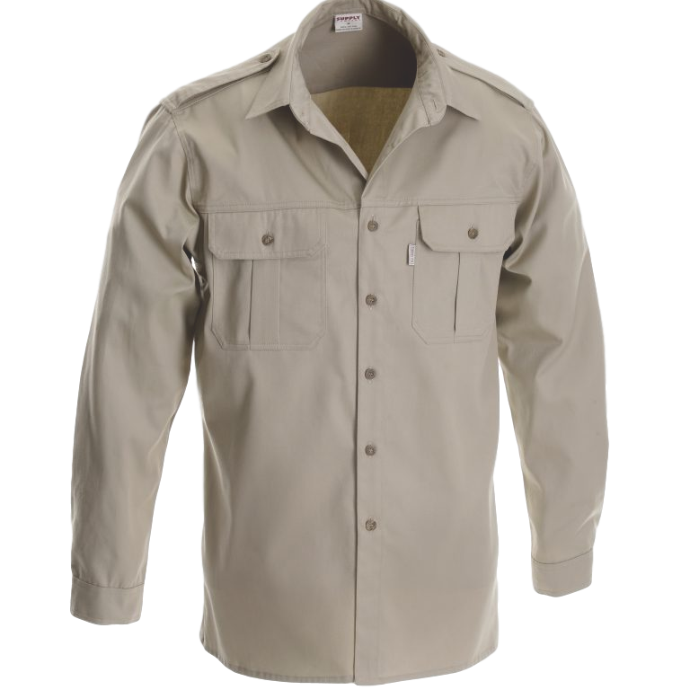 Ruggedwear Maun Long Sleeve Safari Shirt. Stone & Olive 6.5 oz We are ...