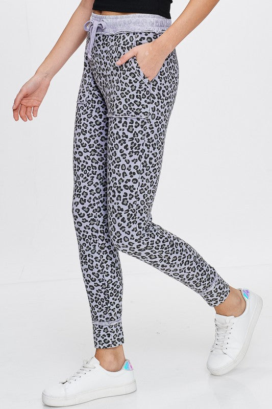 High Rise Leopard Leggings-Grey/Blue – woosahh-fashions