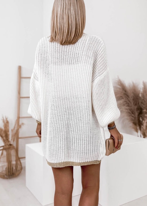 Blaire hvid knitted cardigan –