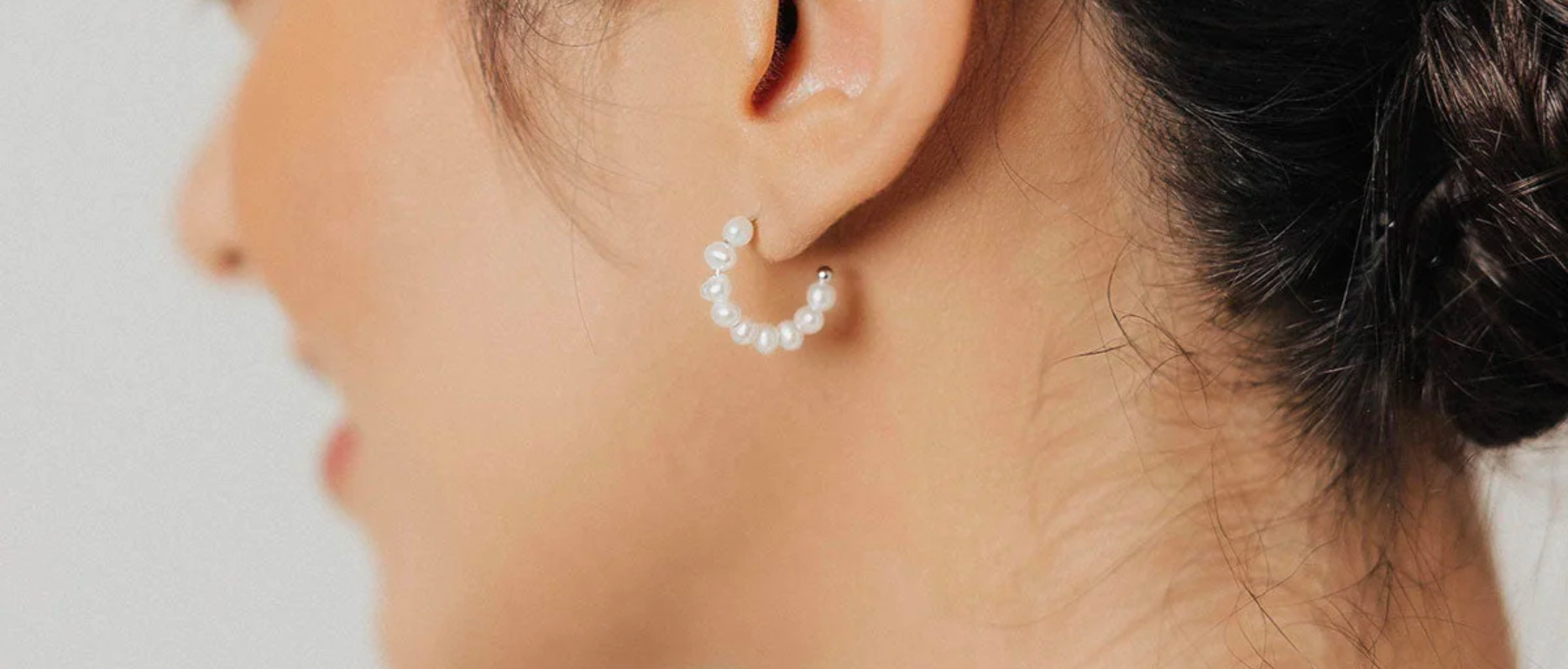 Freshwater Pearl Hoop Earrings