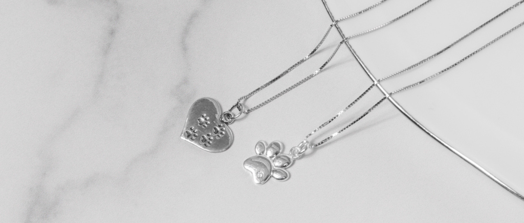Sterling Silver Paw Pendant Necklace
