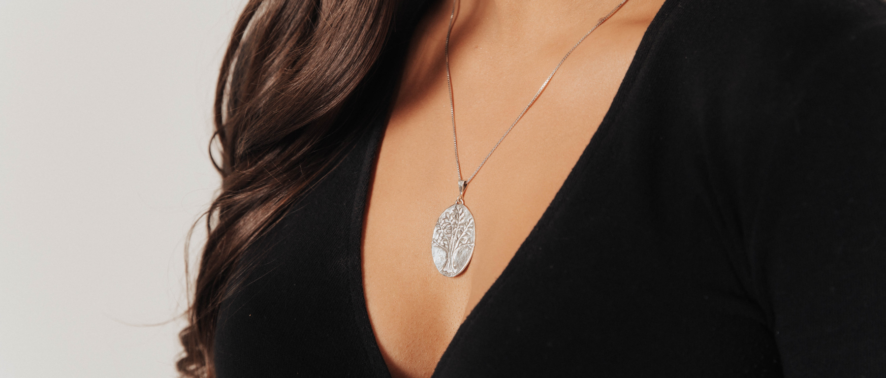 Hammered Sterling Silver Tree Of Life Pendant