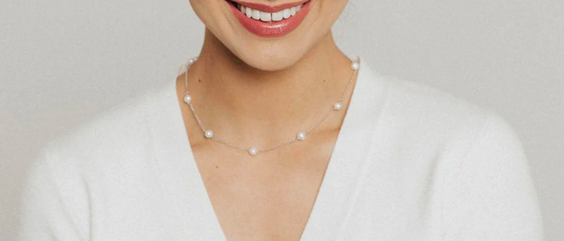 Freshwater Pearl Station Necklace