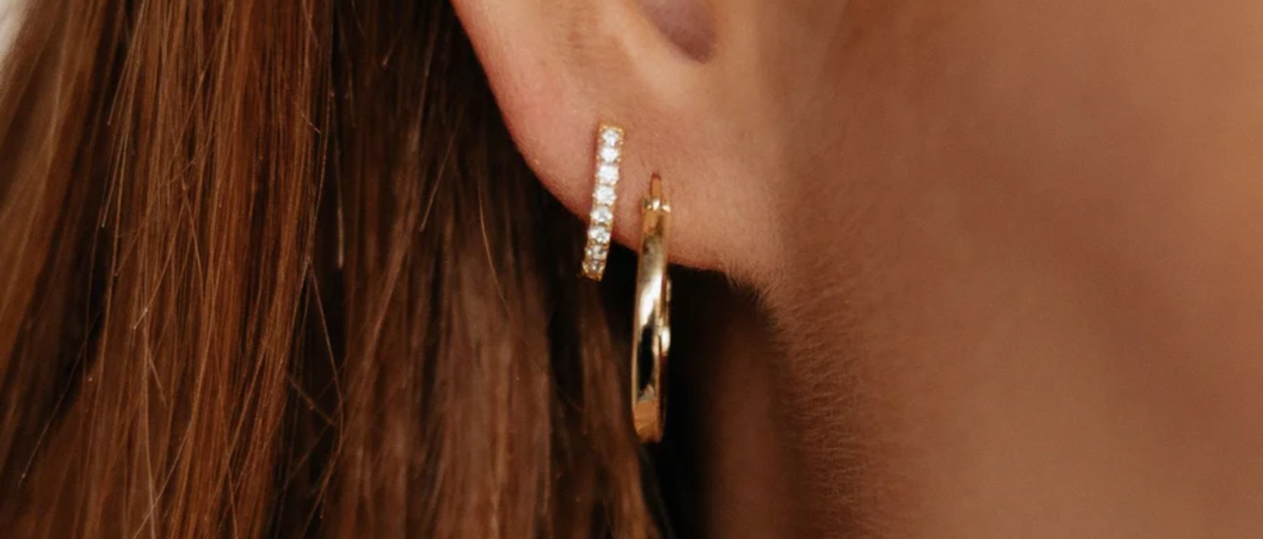 Roma Small Hoop Earrings (Gold)