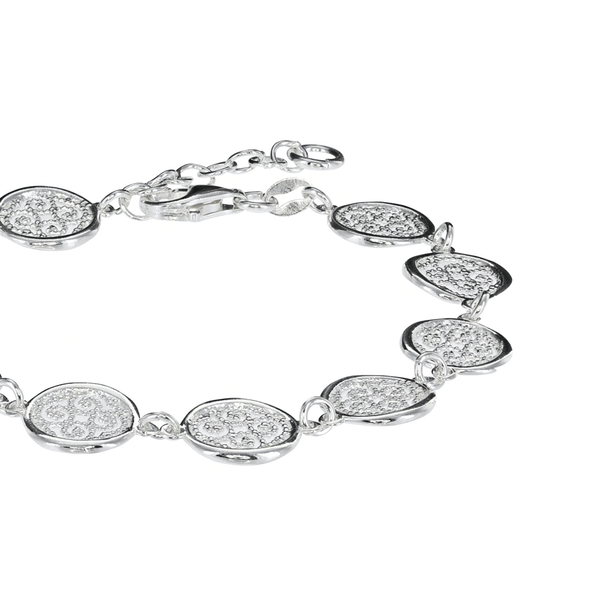 fancy silver bracelet