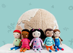 FPK Global Kidizen Dolls, Hand-knit Fair Trade Multicultural Dolls