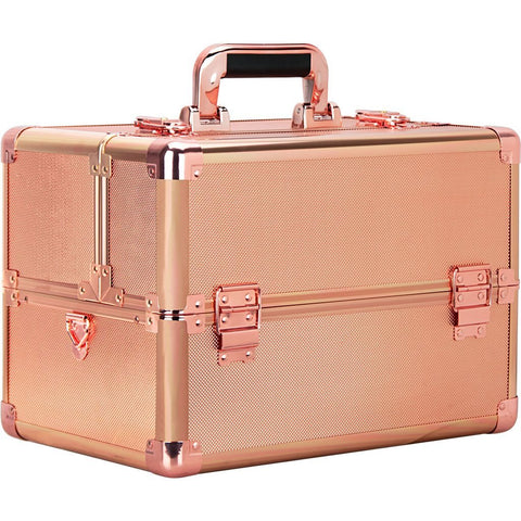 Fiume Makeup Train Case In Rose Gold By Ver Beauty - VK003