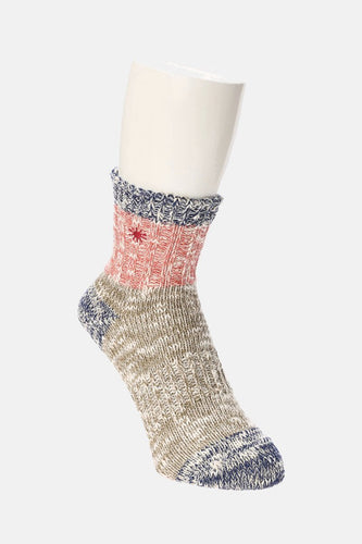 Anonymous Ism Gohemp Slub Quarter Socks (Beige) | Socks