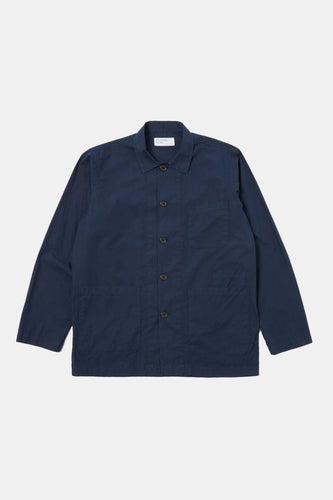 Universal Works Fine Poplin Bakers Jacket (Navy) | Jackets