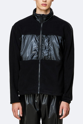 Rains Fleece Jacket (Black) | Number Six