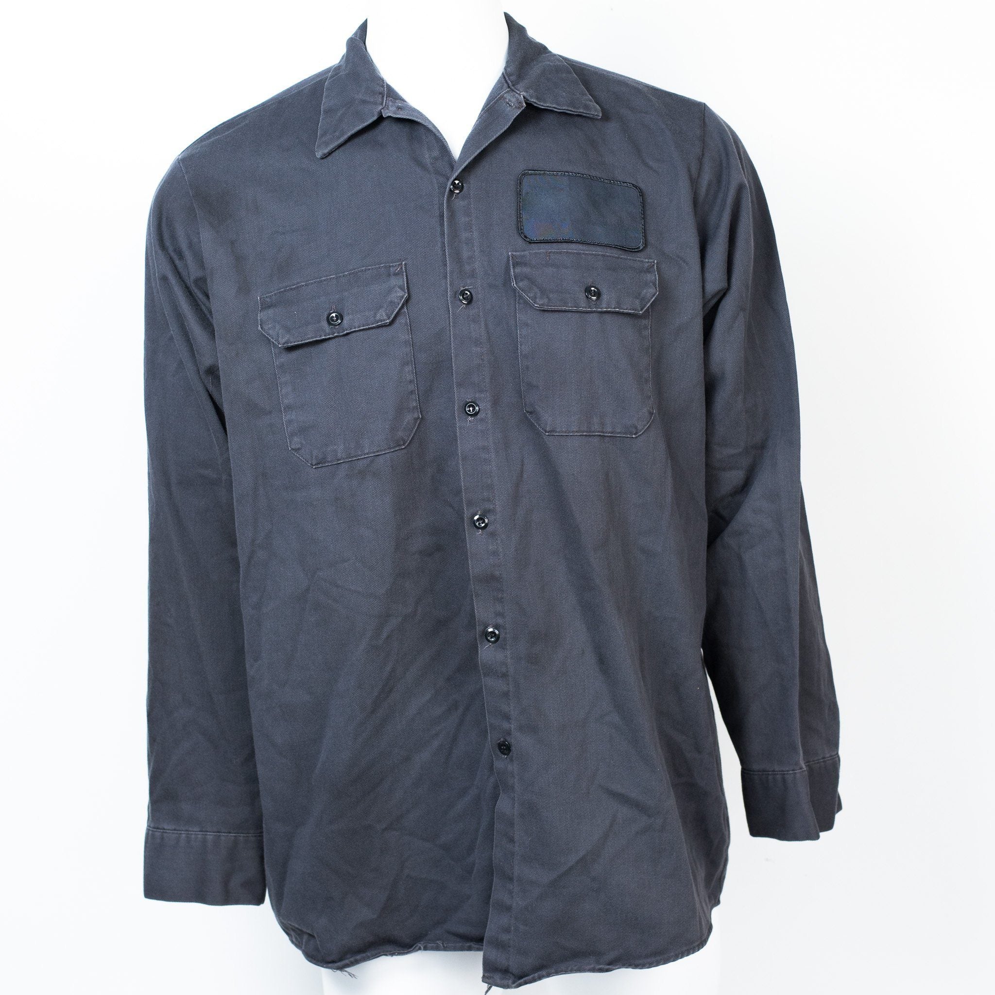 Used 100 Cotton Long Sleeve Work Shirt Walts Walts Used Workwear