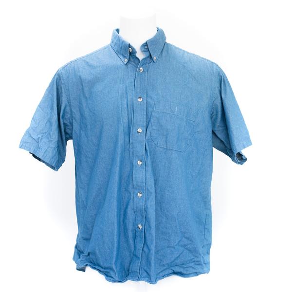 Used Denim Short Sleeve Work Shirt | Walt's – Walt's Used Workwear