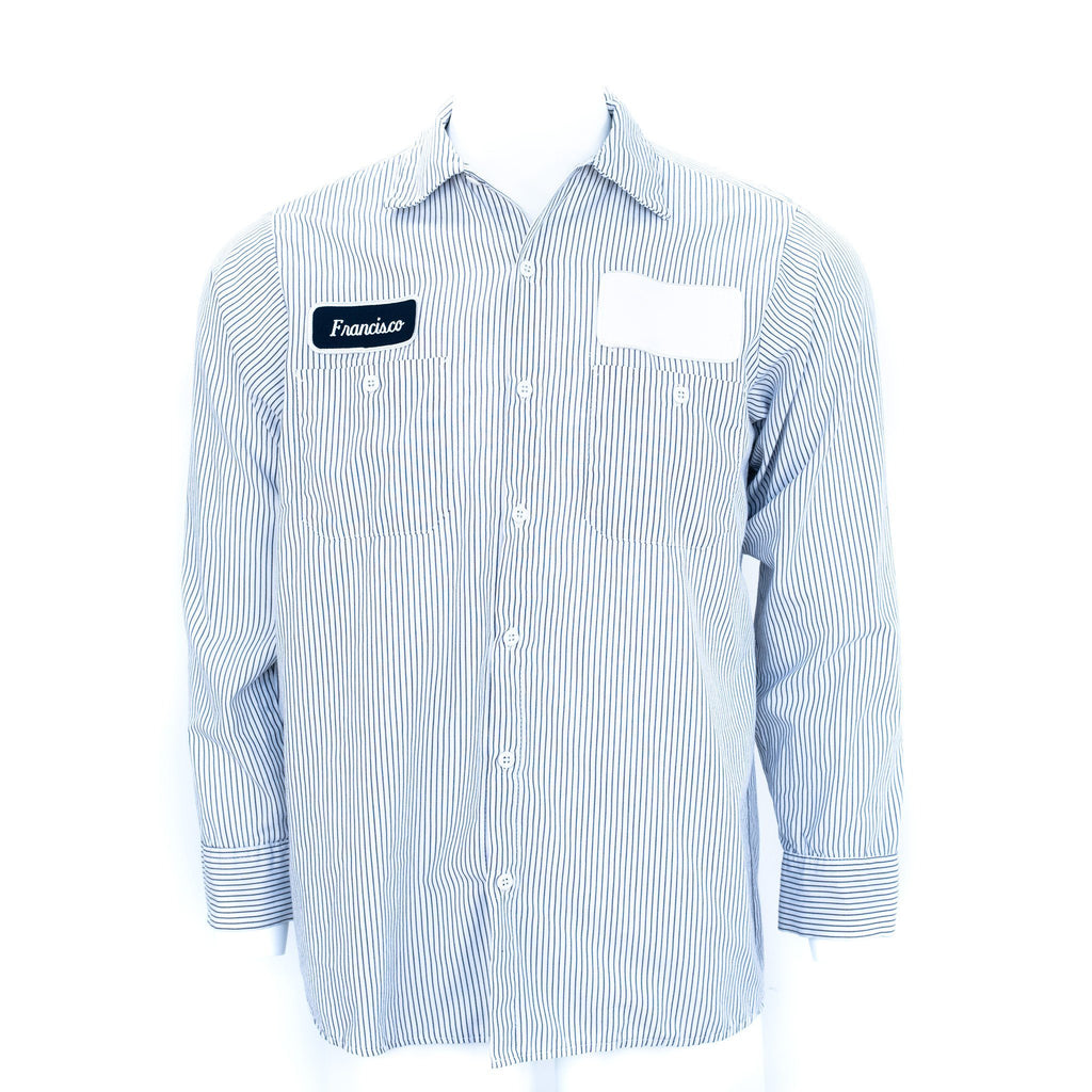 Used Striped Work Shirt - Long Sleeve | Walt's – Walt's Used Workwear