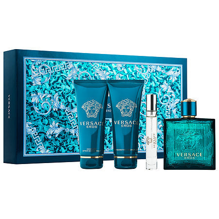 Versace Eros for Men 3.4oz 4-piece Gift Set – AuraFragrance