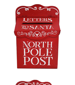 Outdoor Christmas Metal Mailbox - The Official Strange & Creepy Store! - Mailbox Christmas Swag