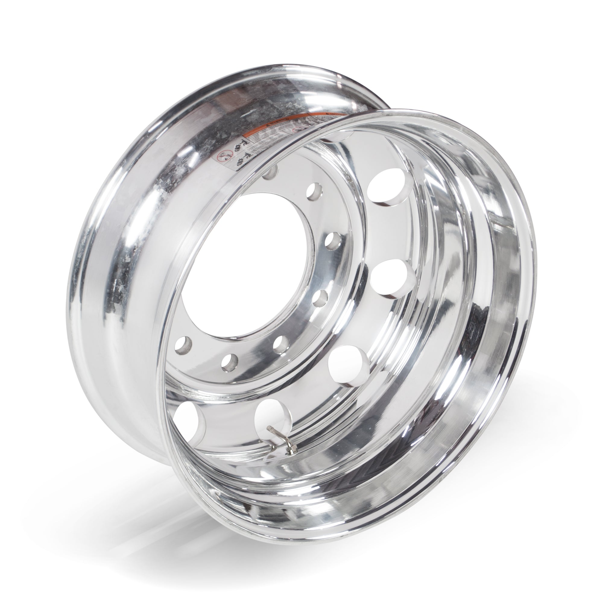 Aluminum Wheel / Rim - 19.5 X 6.75 - 8 Holes 26MM.- All position - Mirror  Polish Both Side