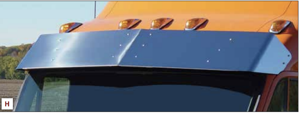 peterbilt 387 drop visor