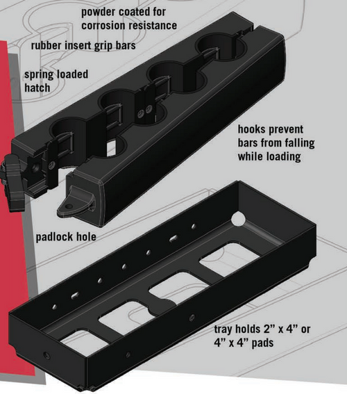 4 bar j lock load lock holder