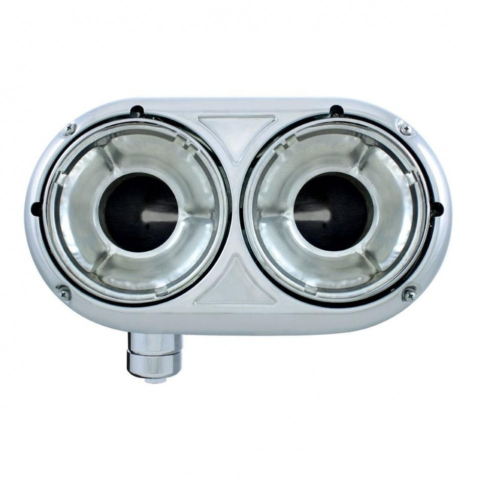 Style Dual Headlight Housing 304 Stainless - 3/4 Lights P