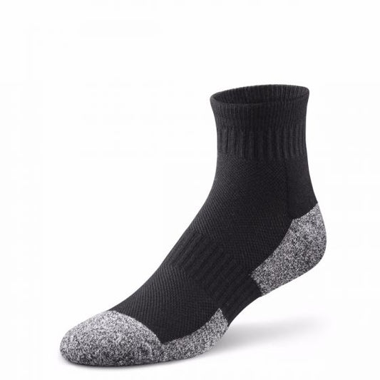 Mens Extra Wide Comfort Fit Wide Feet Diabetic Socks (3 Pairs) (US 7-12)  (Black)