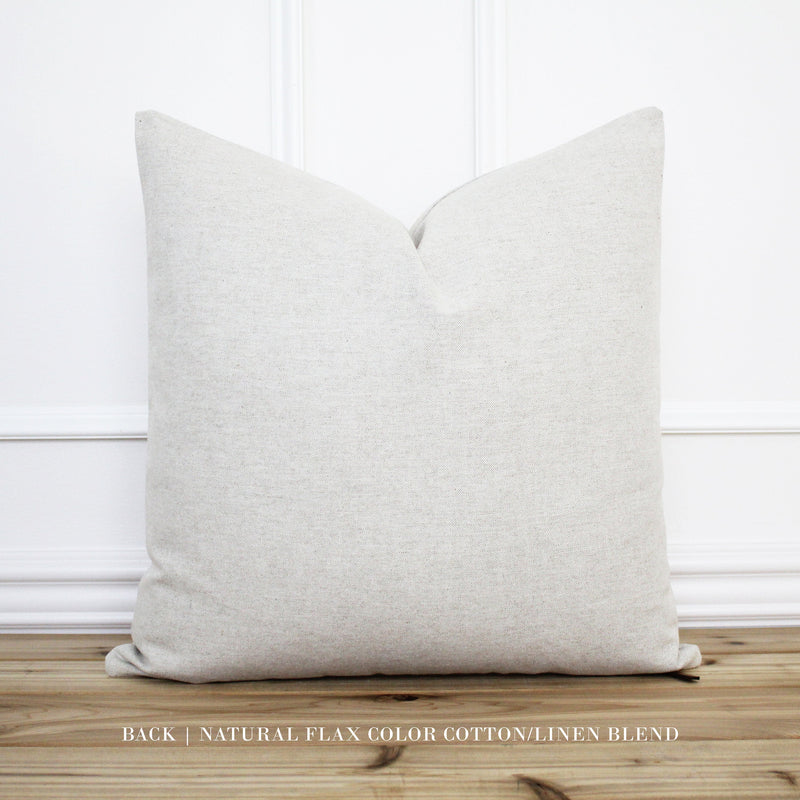 Black Plaid Pillow Cover • Farmhouse Pillow Cover • Modern Pillow Cover • Designer Pillow • Decorative Throw Pillow • Lumbar Pillow | Britt