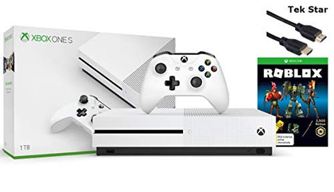 Microsoft Xbox One S 1tb Console Roblox Edition Plus Tek Star Hmdi Cable Aop3d Tech - roblox gamepad support