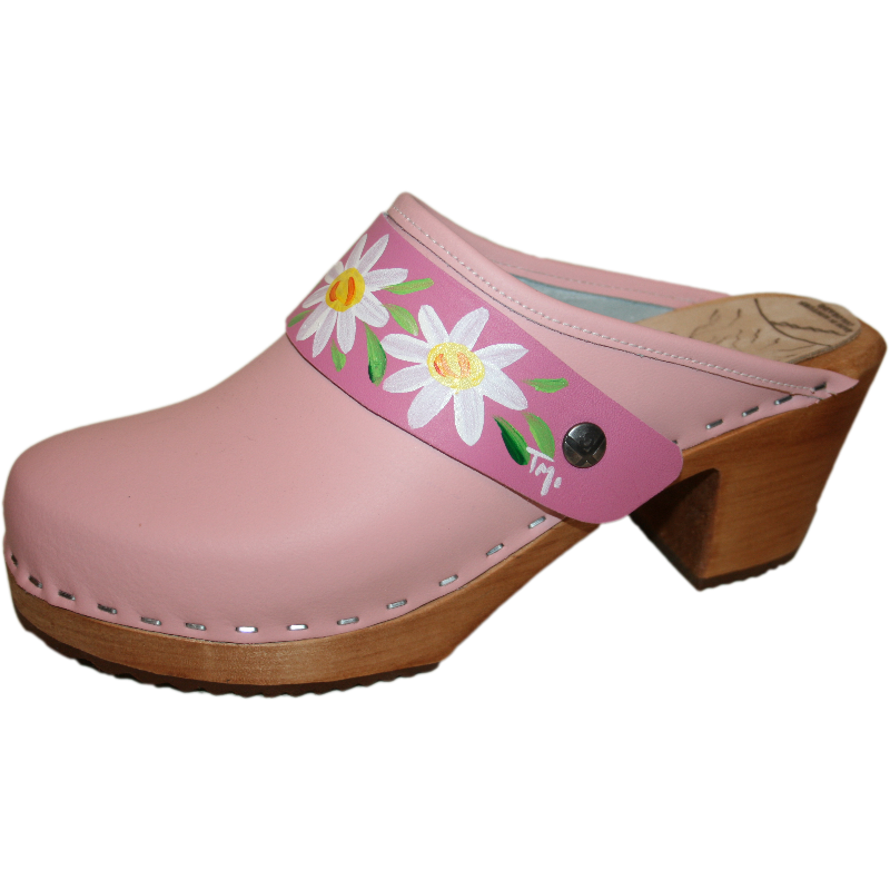 light pink clogs