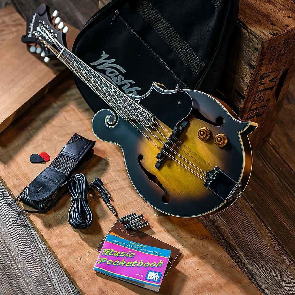 Washburn M3E F-Style Acoustic Electric Mandolin Pack | Andy's Music