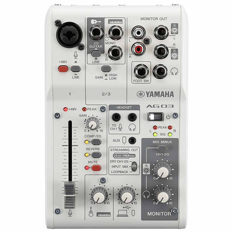 Yamaha AG06 MK2 Live Streaming Mixer and USB Audio Interface