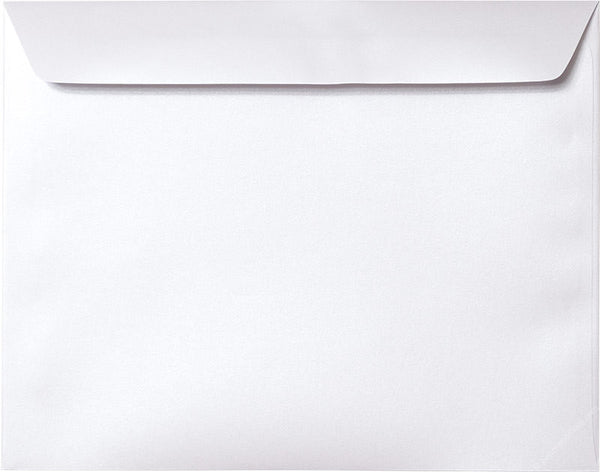 9 x 11 1/2 Booklet Pearl White Metallic Envelopes, Reich Shine ...