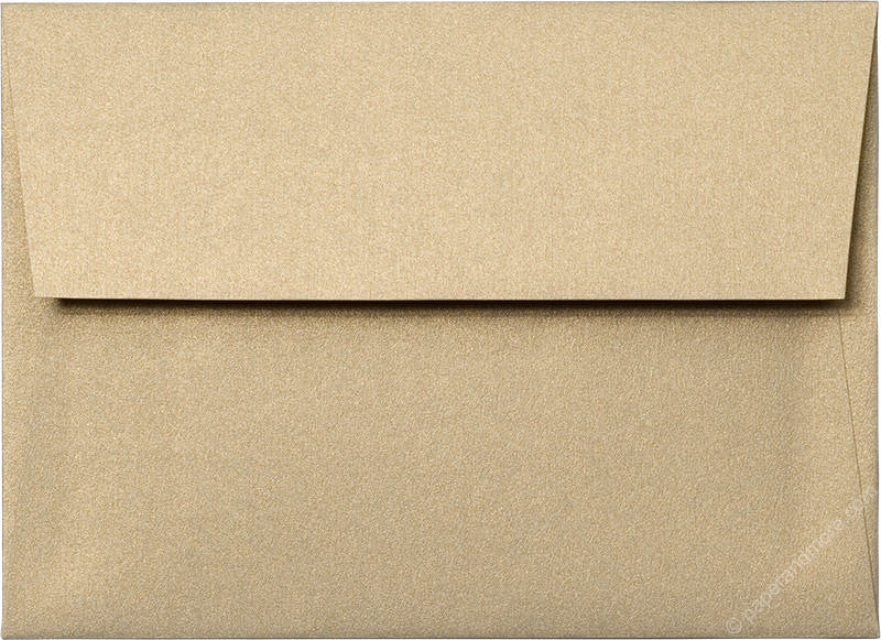 A7 Gold Leaf Metallic Envelopes, Mohawk Curious | Paperandmore.com