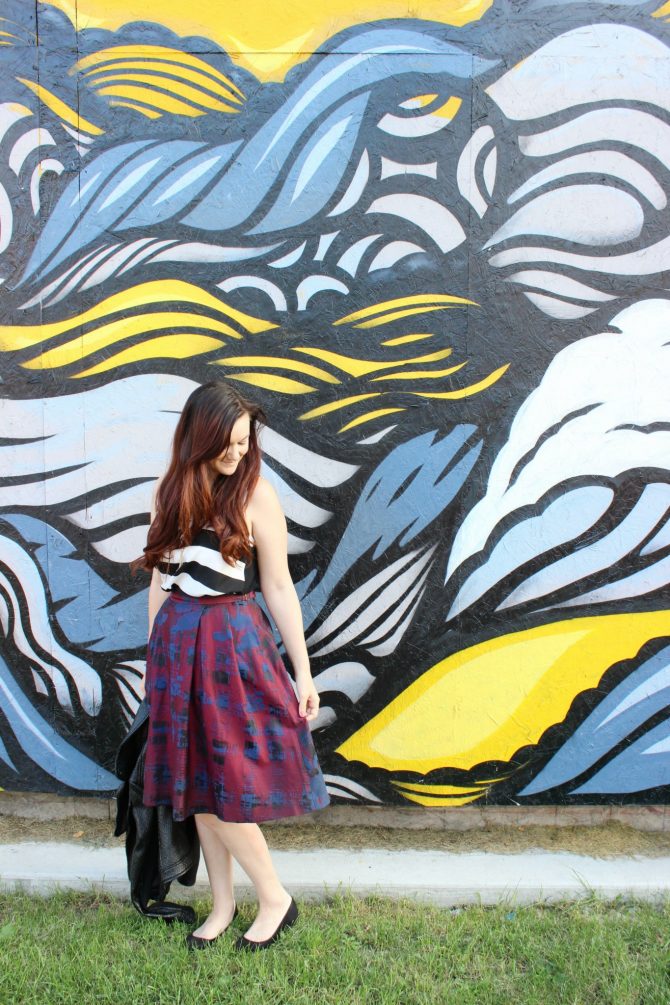 burgandy-skirt-and-striped-top-3