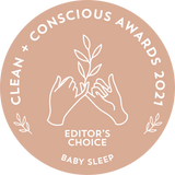 Merineo wins Editor's Choice Awards for Baby Sleeping Category at Clean + Conscious Awards for our merino newborn swaddle bag.