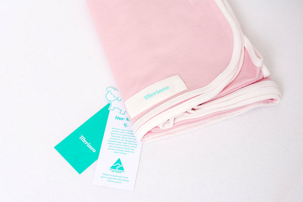 Merineo's swaddle bags are made in Australia from the softest superfine merino wool grown in Australia.